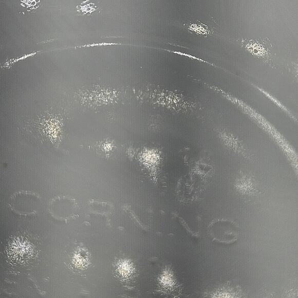 Vintage Corning Embossed Serving Bowl 10" Round‎ Oven Microwave Safe Made in USA - Picture 8 of 8